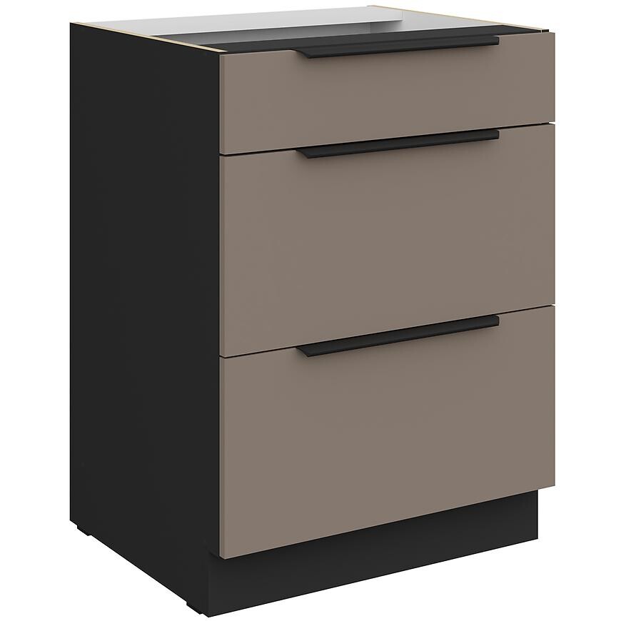 Kuchyňská skříňka Aria TA/BL Anti Fingerprint 60d 3s Bb