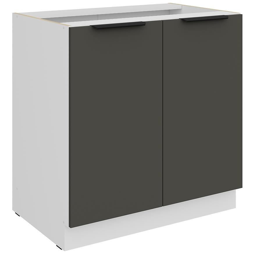 Kuchyňská skříňka Aria GR/WH Anti Fingerprint 80d 2f Bb