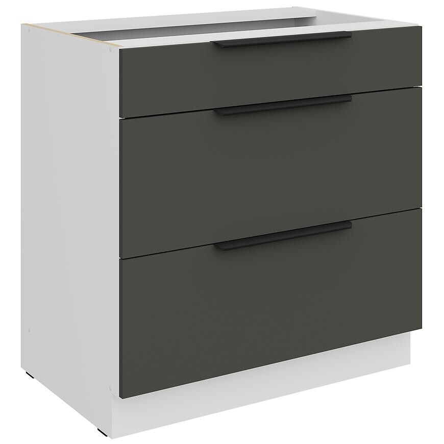 Kuchyňská skříňka Aria GR/WH Anti Fingerprint 80d 3s Bb