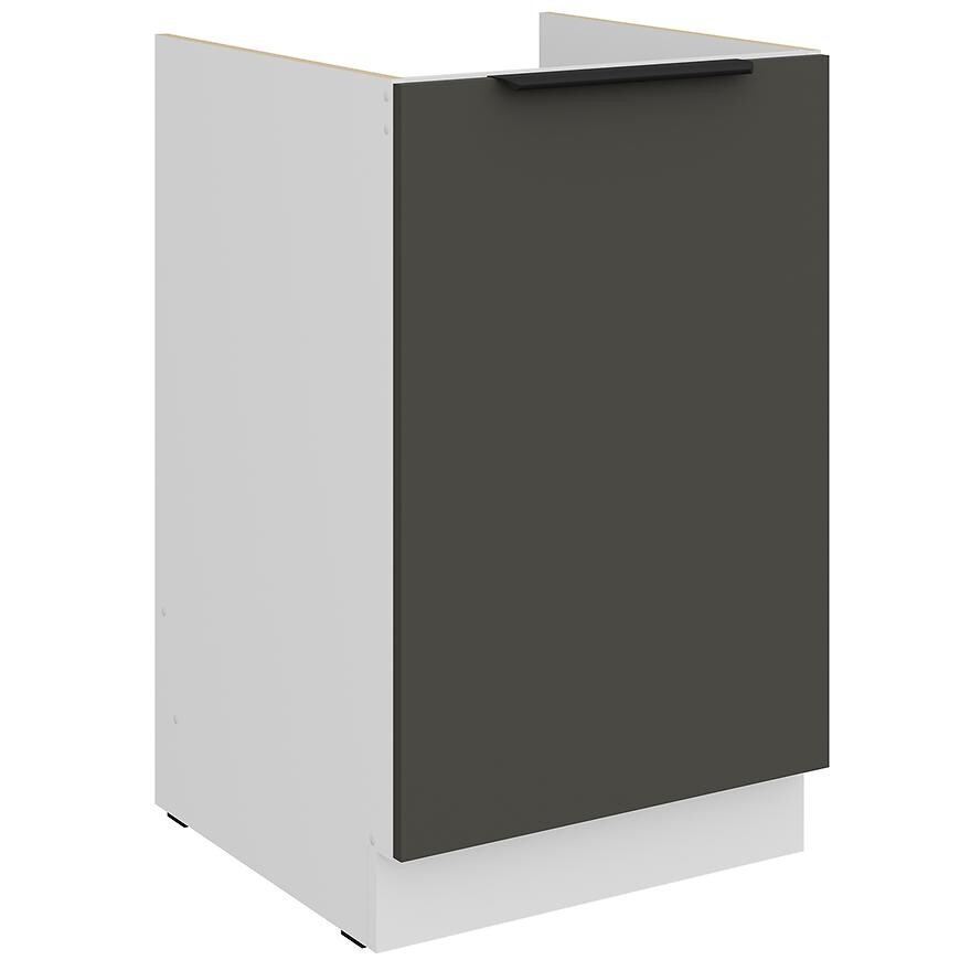 Kuchyňská skříňka Aria GR/WH Anti Fingerprint 50zl 1f Bb