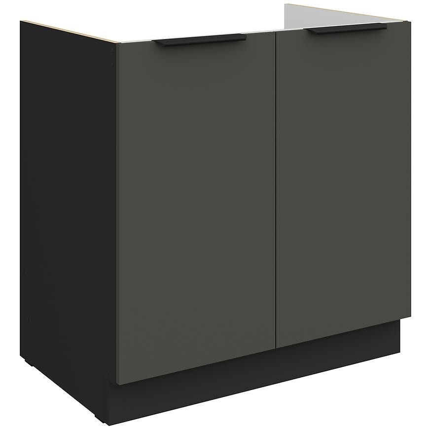 Kuchyňská skříňka Aria GR/BL Anti Fingerprint 80zl 2f Bb