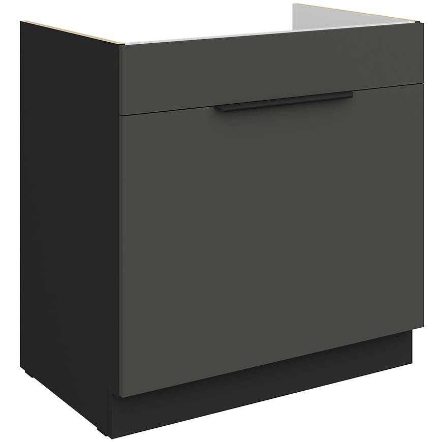 Kuchyňská skříňka Aria GR/BL Anti Fingerprint 80zl 1s Bb