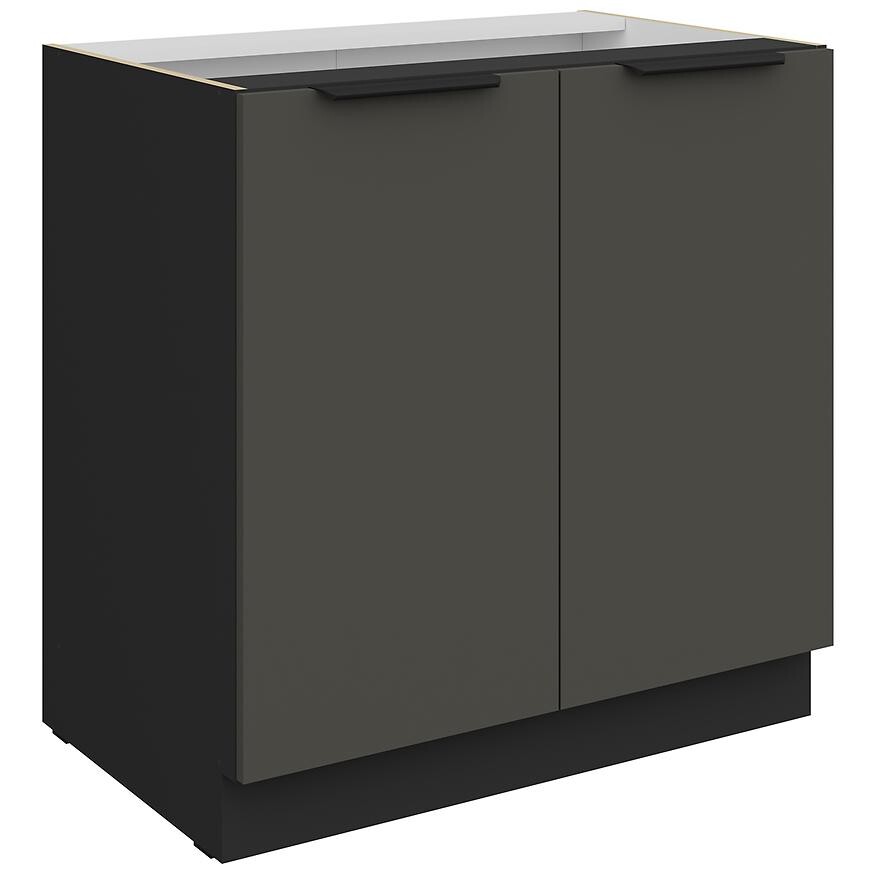 Kuchyňská skříňka Aria GR/BL Anti Fingerprint 80d 2f Bb