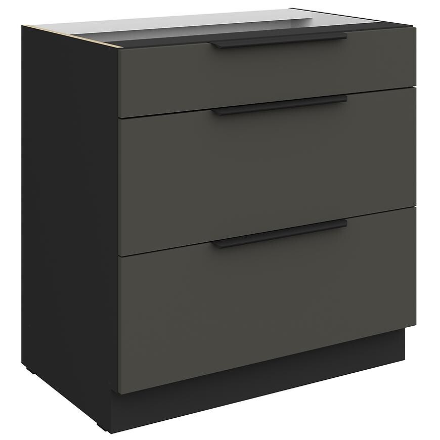 Kuchyňská skříňka Aria GR/BL Anti Fingerprint 80d 3s Bb