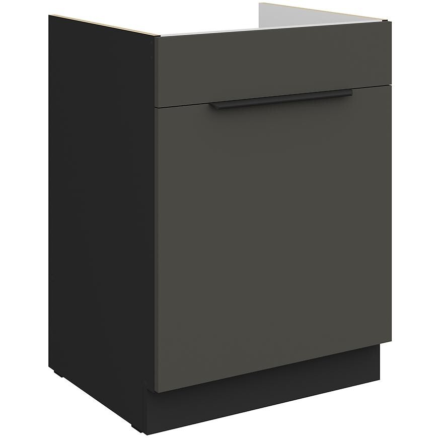 Kuchyňská skříňka Aria GR/BL Anti Fingerprint 60zl 1s Bb