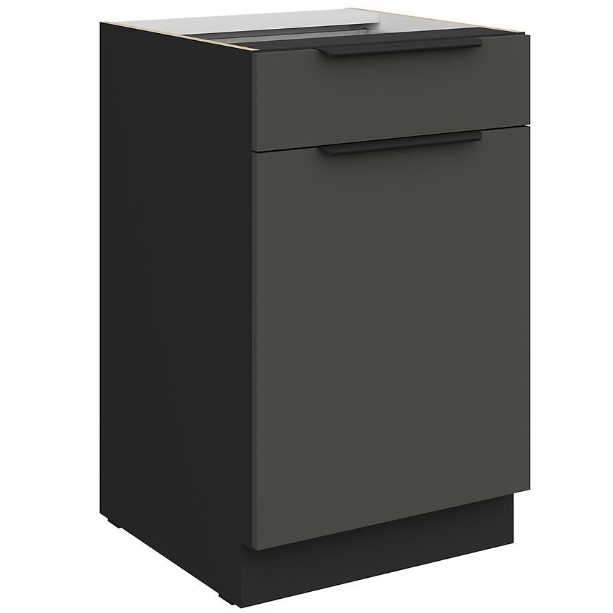 Kuchyňská skříňka Aria GR/BL Anti Fingerprint 50d 1f 1s Bb