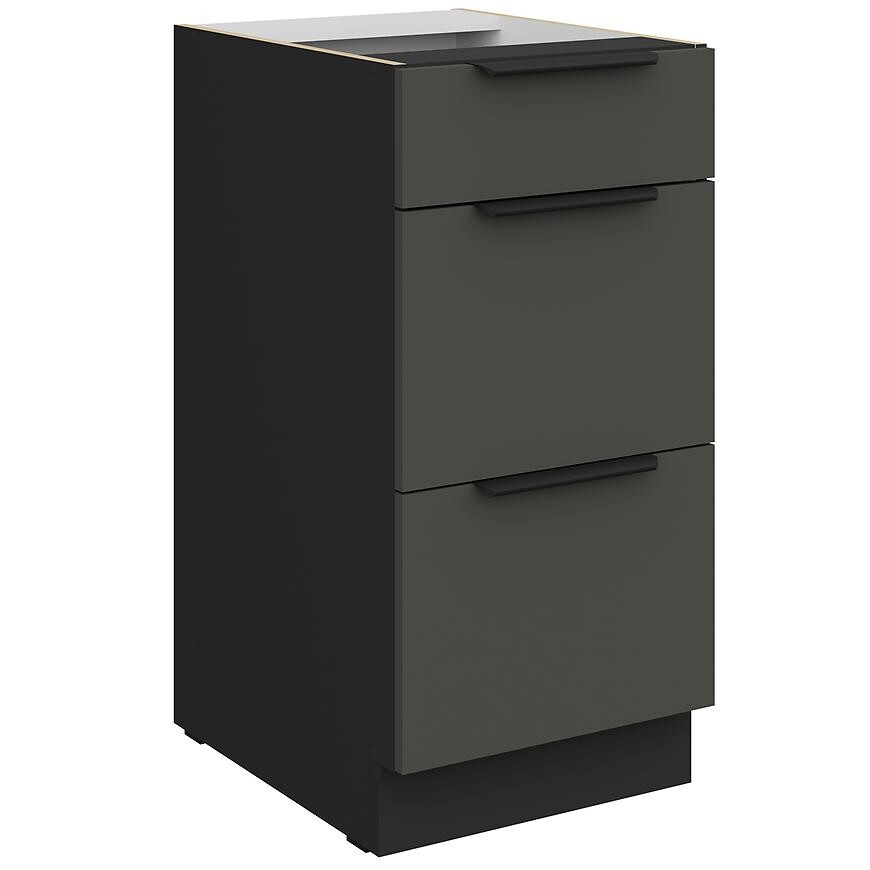 Kuchyňská skříňka Aria GR/BL Anti Fingerprint 40d 3s Bb