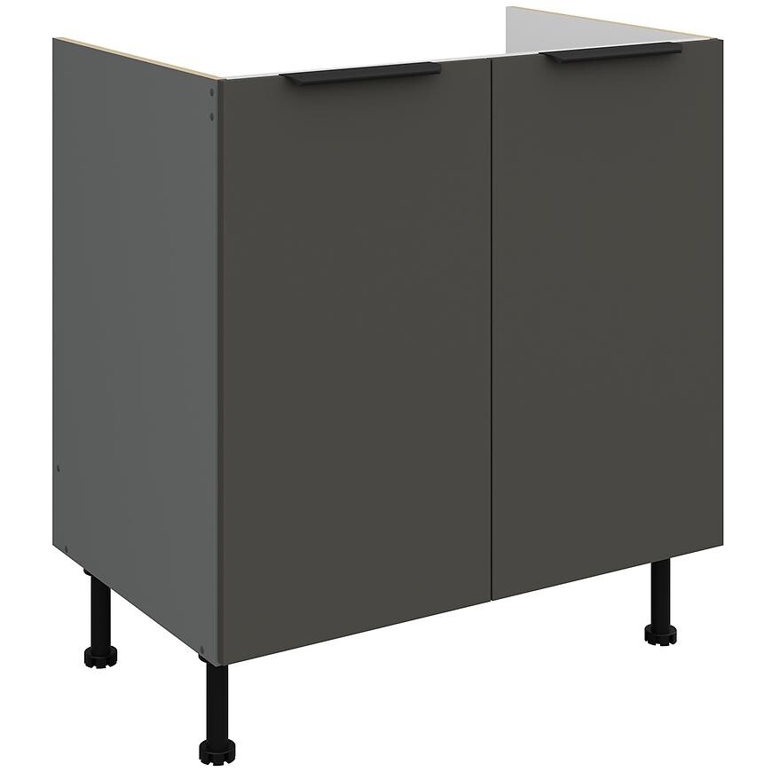 Kuchyňská skříňka Aria GR/ANT Anti Fingerprint 80zl 2f Bb