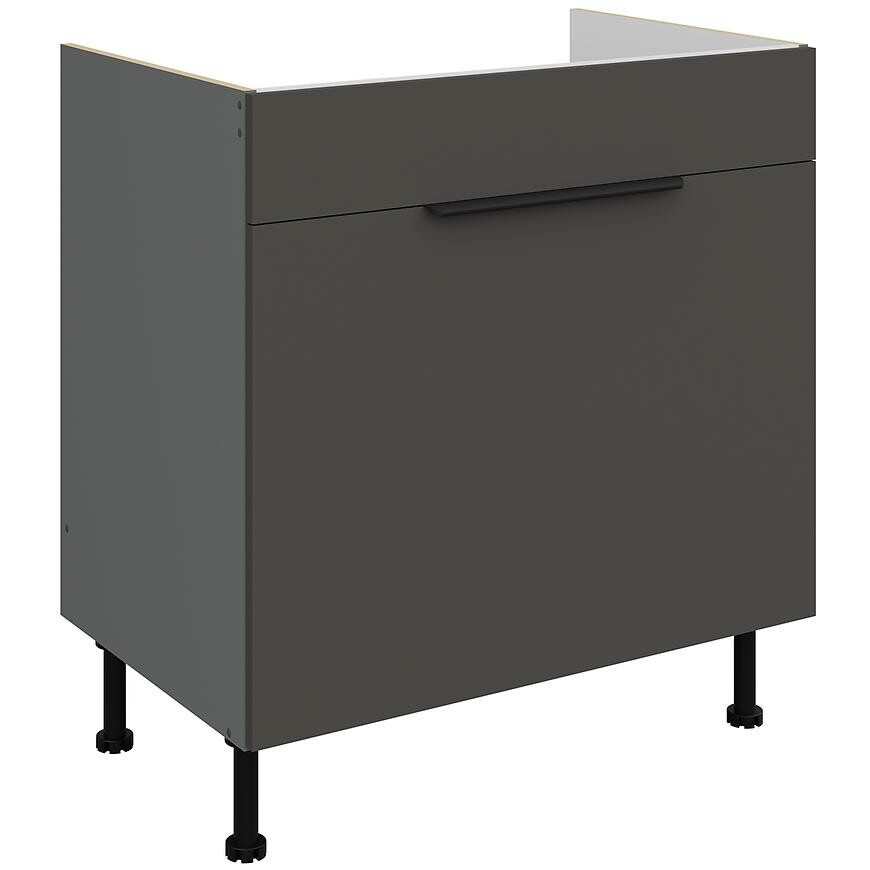 Kuchyňská skříňka Aria GR/ANT Anti Fingerprint 80zl 1s Bb