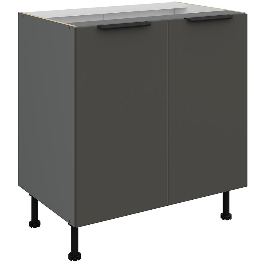 Kuchyňská skříňka Aria GR/ANT Anti Fingerprint 80d 2f Bb