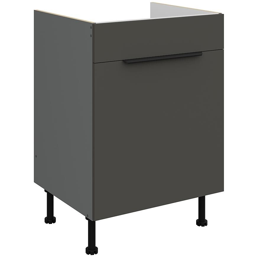 Kuchyňská skříňka Aria GR/ANT Anti Fingerprint 60zl 1s Bb