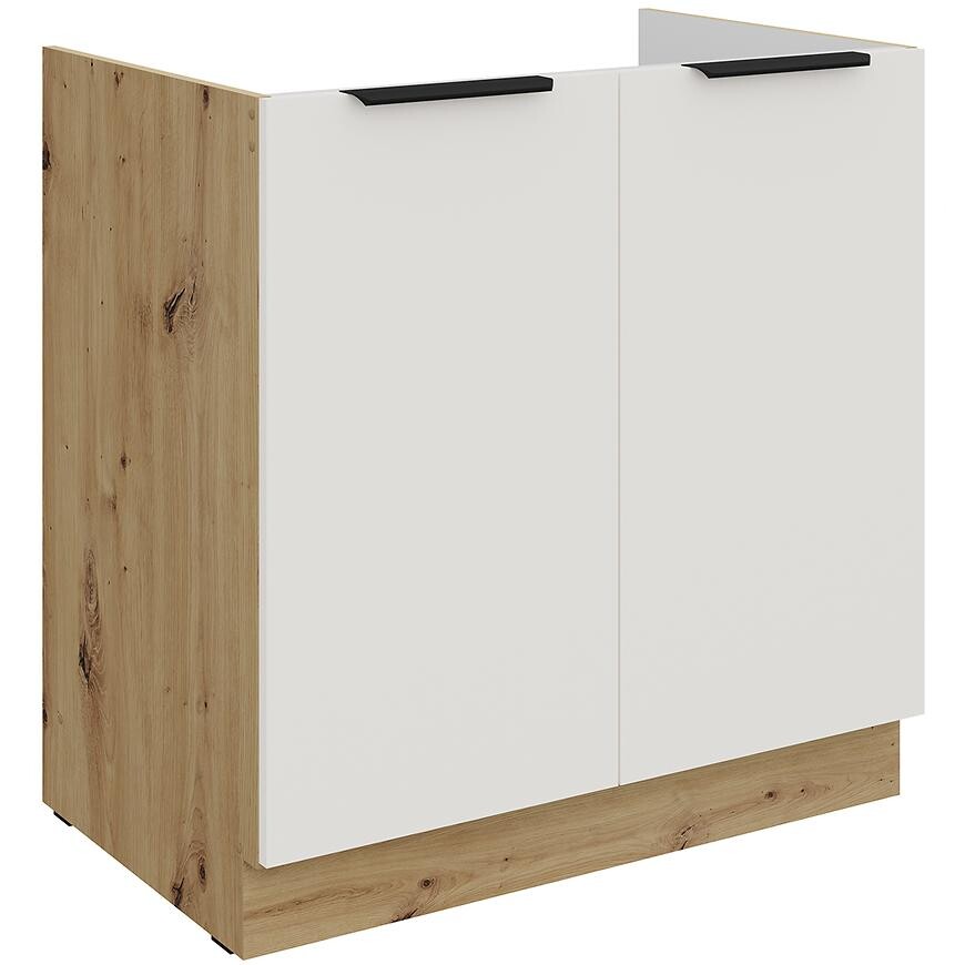 Kuchyňská skříňka Aria WH/AR Anti Fingerprint 80zl 2f Bb