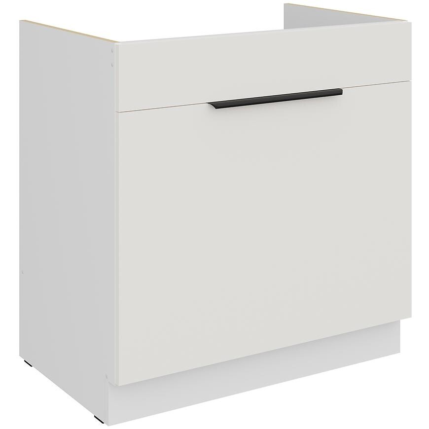 Kuchyňská skříňka Aria WH/WH Anti Fingerprint 80zl 1s Bb