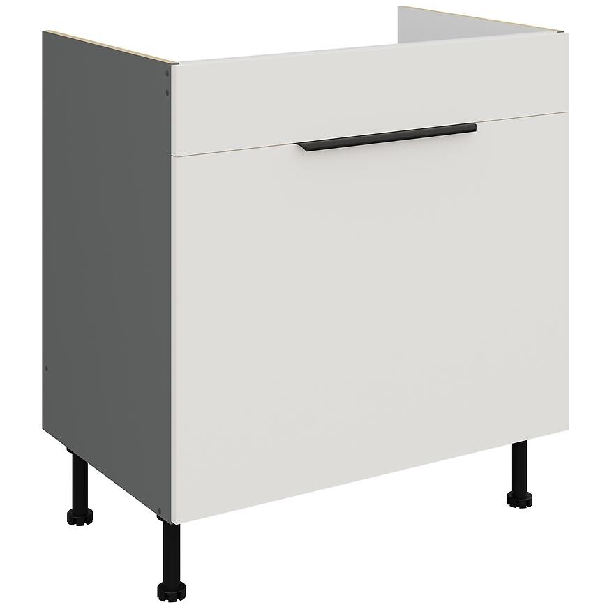 Kuchyňská skříňka Aria WH/ANT Anti Fingerprint 80zl 1s Bb