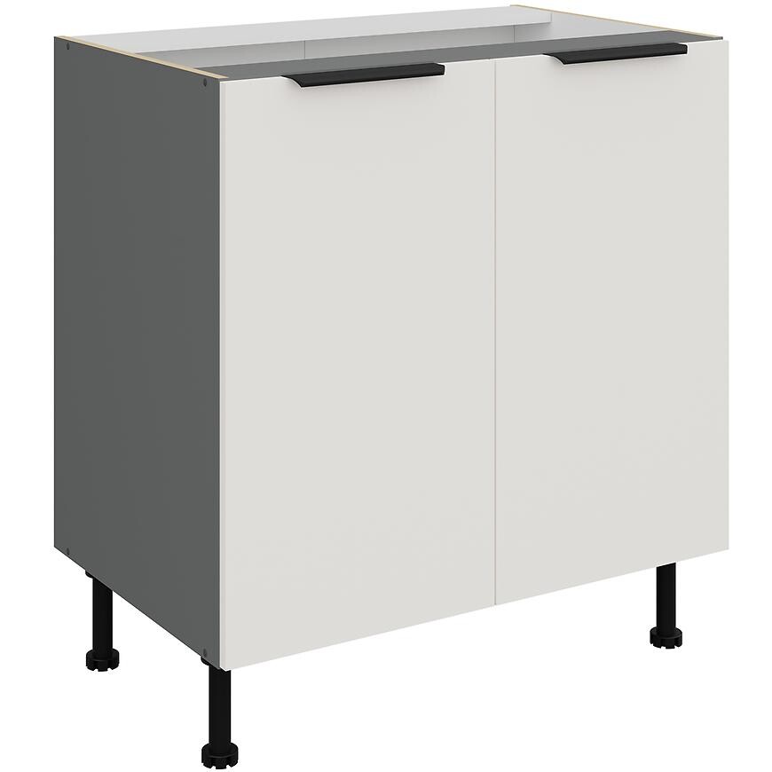 Kuchyňská skříňka Aria WH/ANT Anti Fingerprint 80d 2f Bb