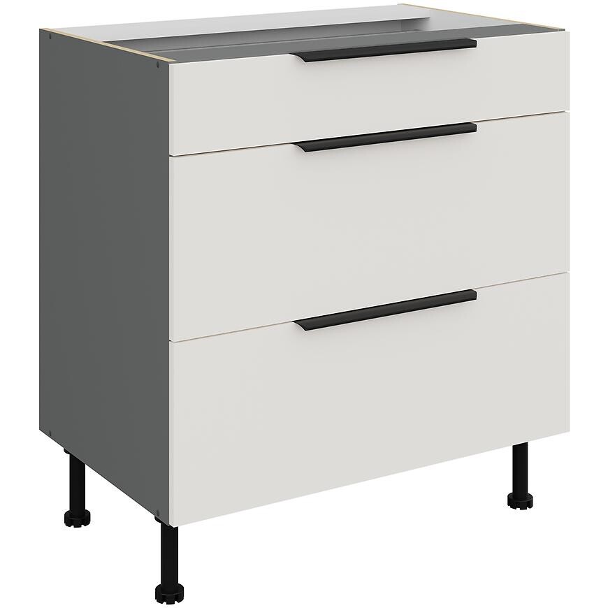 Kuchyňská skříňka Aria WH/ANT Anti Fingerprint 80d 3s Bb