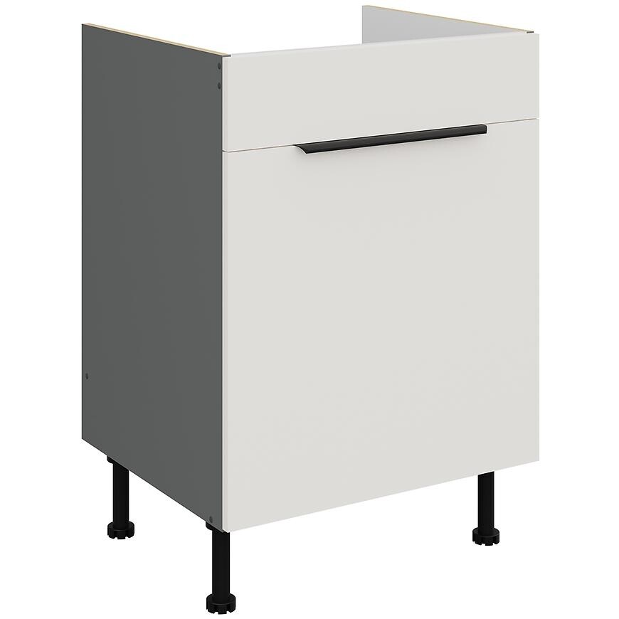 Kuchyňská skříňka Aria WH/ANT Anti Fingerprint 60zl 1s Bb