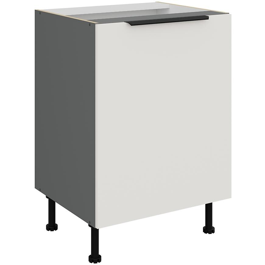 Kuchyňská skříňka Aria WH/ANT Anti Fingerprint 60d 1f Bb