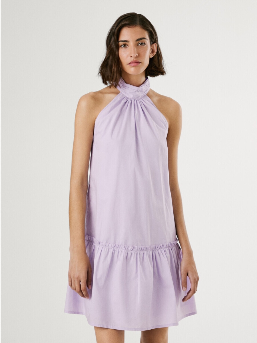 Pepe Jeans dámské fialové šaty PL953761419 M