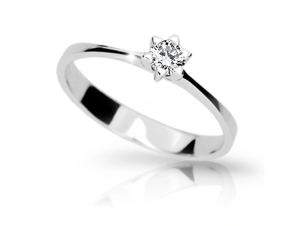 Cutie Jewellery Minimalistický prsten z bílého zlata Z6812-1953-10-X-2 50 mm