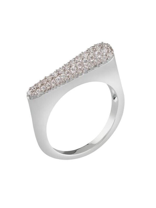 Guess Stříbrný módní prsten s kubickými zirkony Nuances JSBR04503JWRH 52 mm