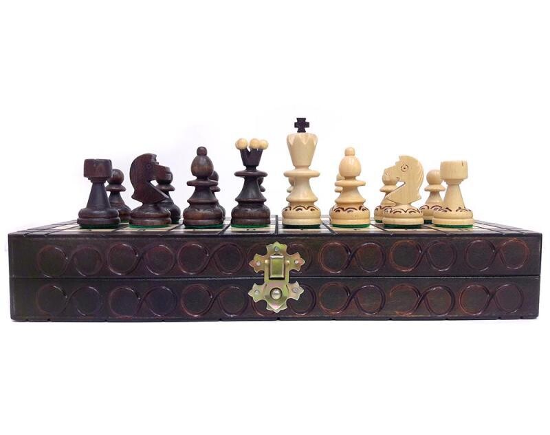 Dřevěné-šachy.cz Dřevěné šachy.cz Zdobené šachy komtesa (VÝPRODEJ)