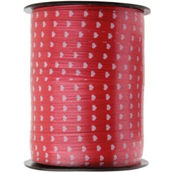 STUHA vázací se srdíčky červená 7,5mmx50m