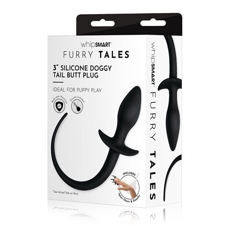 Sada Whipsmart FURRY TALES anální kolík DOGGY + drápky + anální sprcha