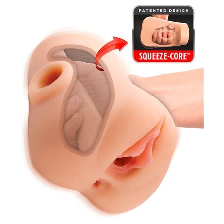 Masturbátor Pipedream PDX PLUS Double Pounder Vibrating Squeeze Stroker Pipedream