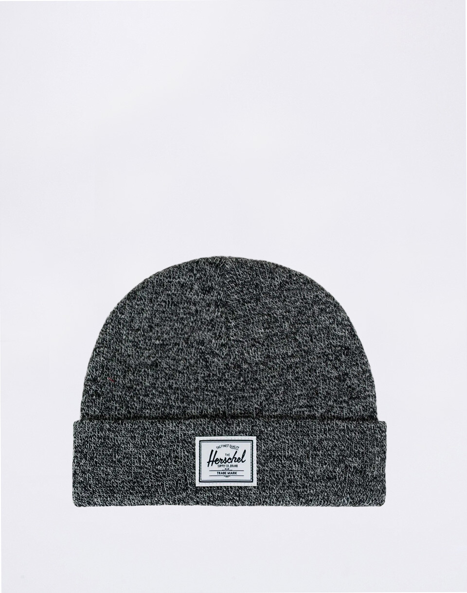 Herschel Supply Elmer Shallow Beanie Heather Black