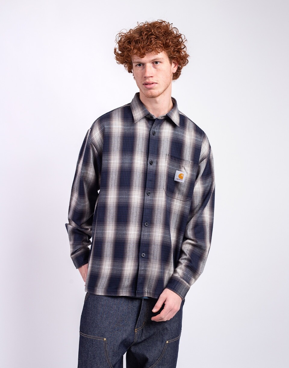 Carhartt WIP L/S Harlin Shirt Harlin Check, Jupiter S