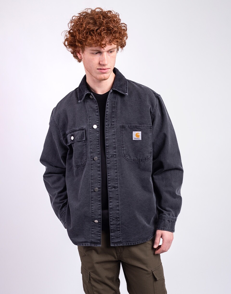 Carhartt WIP Mitch Shirt Jacket Black/Black dusky canvas S