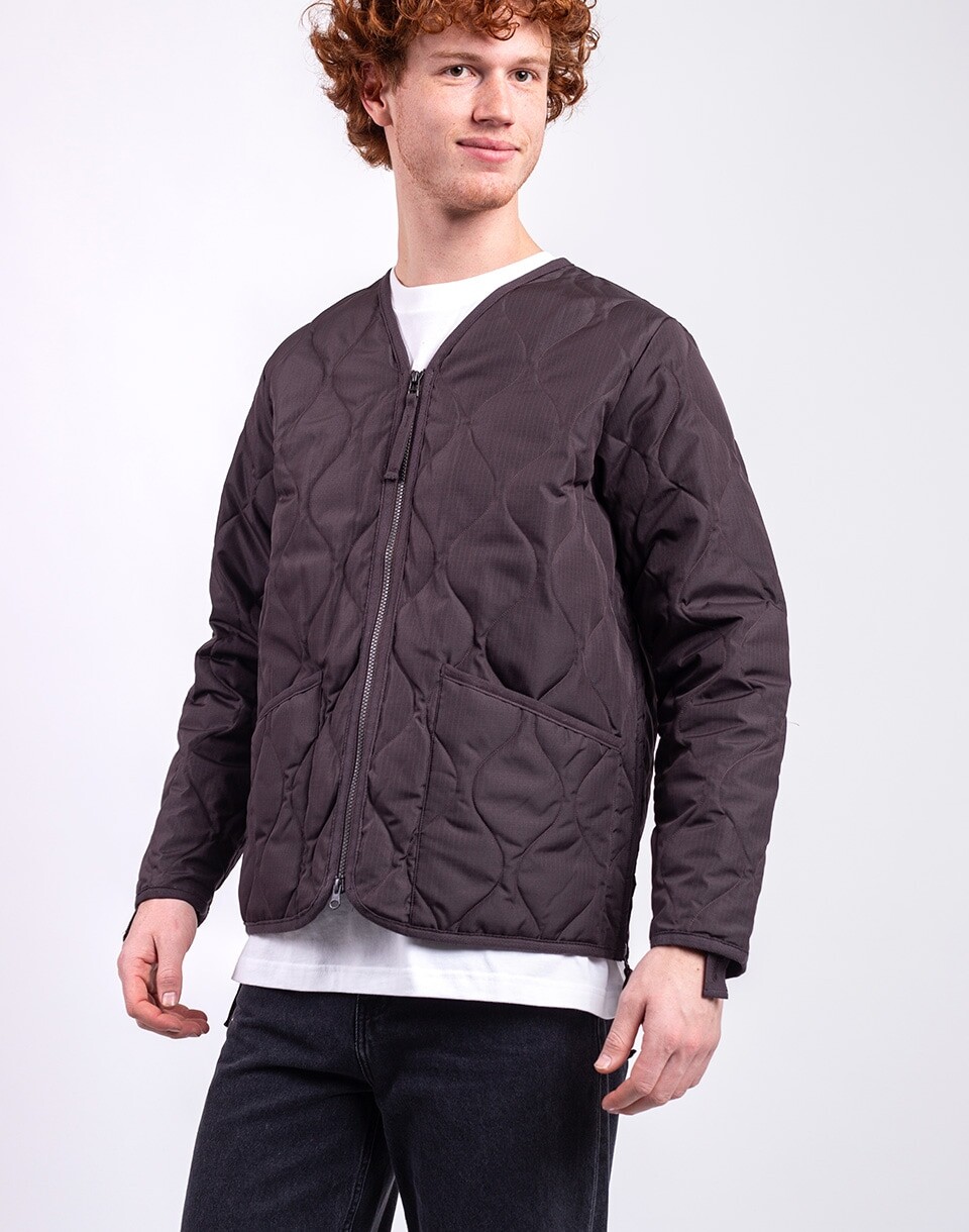 Taion Unisex Military W-Zip V-Neck Down Jacket D.CHOCO S