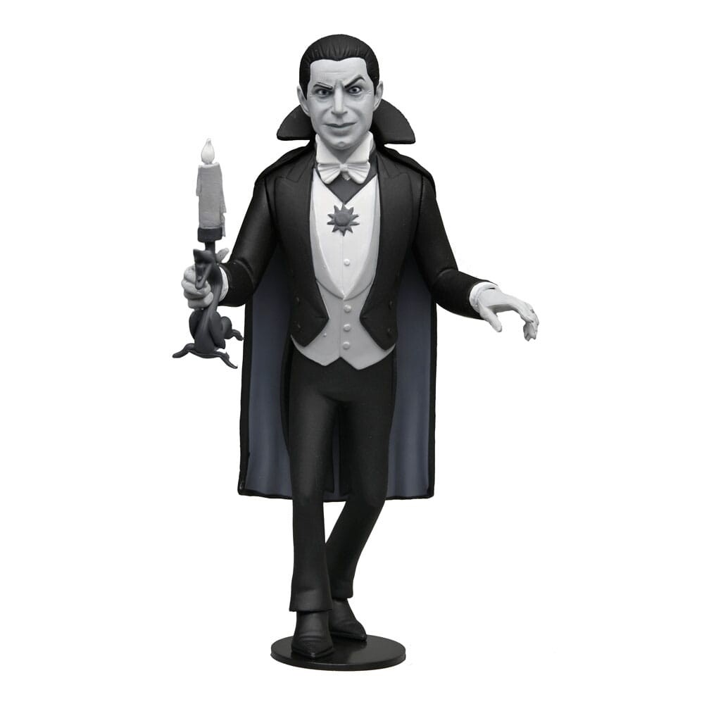 NECA | Universal Monsters - sběratelská figurka Toony Terrors Dracula (B&W Silver Screen Edition) 15 cm