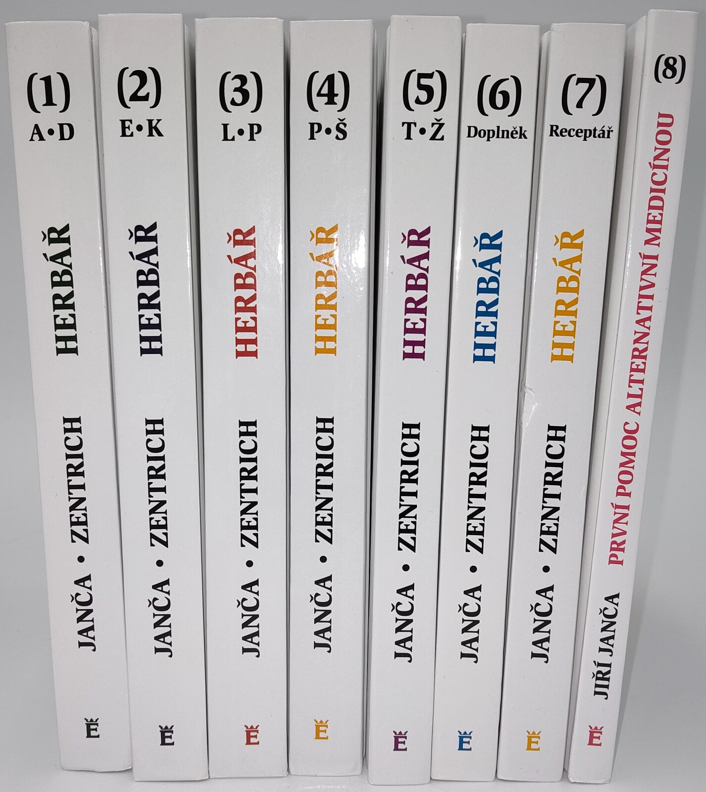 Herbář léčivých rostlin Janča Zentrich - Ucelená sada 8ks