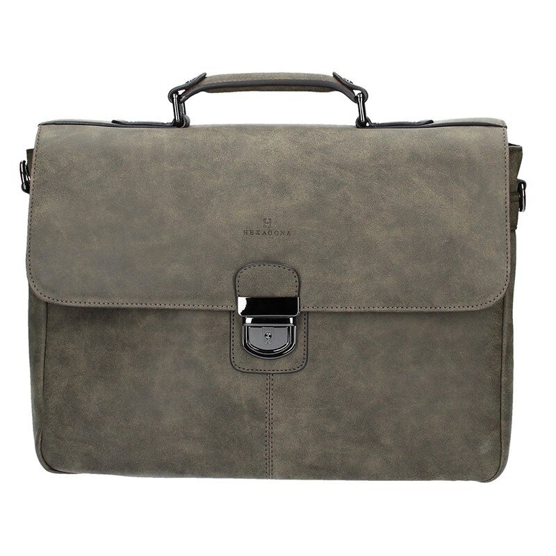 Pánská aktovka Hexagona 784632 - taupe