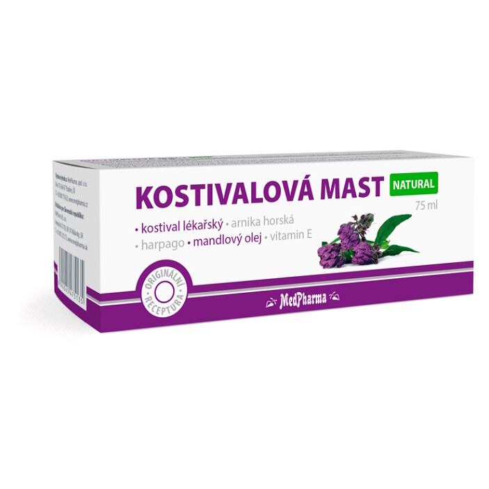 MEDPHARMA Kostivalová mast NATURAL 75 ml, poškozený obal