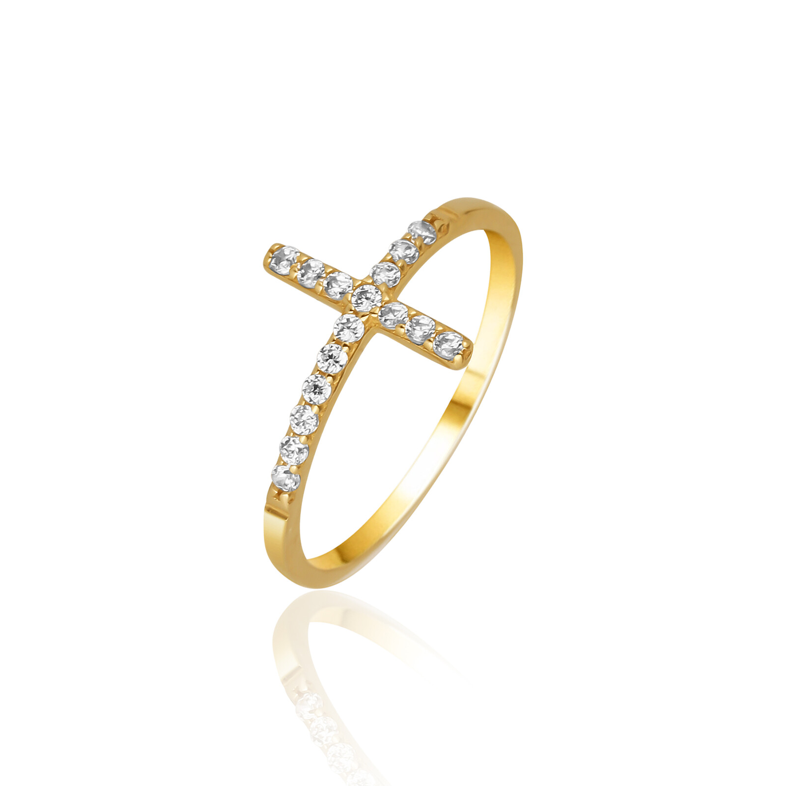 Prsten se syntetickými kameny 226-487-0407 62-1.10g