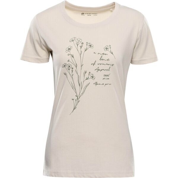 ALPINE PRO TERMESA 3 Dámské triko, béžová, velikost