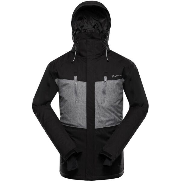 ALPINE PRO COMED Pánská lyžařská bunda, černá, velikost