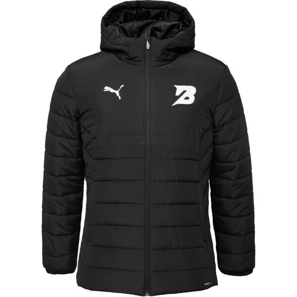 Puma TEAMADDITIONS HOODED PADDED JACKET - BK PARDUBICE Pánská bunda, černá, velikost