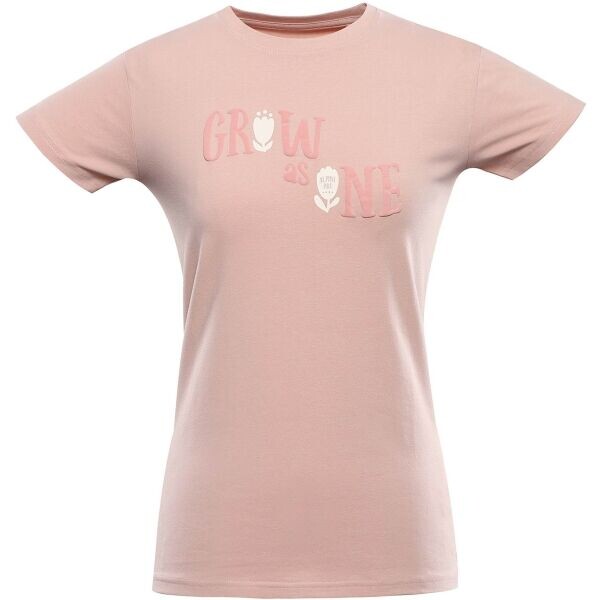 ALPINE PRO SUMEKA Dámské triko s krátkým rukávem, lososová, velikost