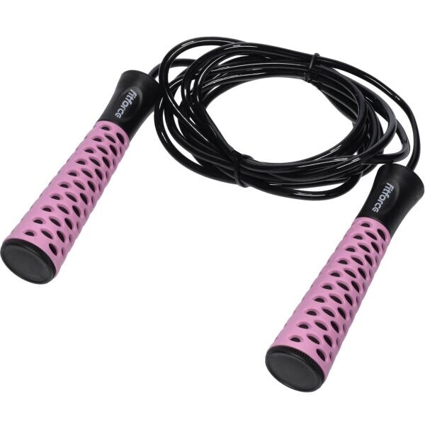 Fitforce JUMP ROPE FIT Švihadlo, růžová, velikost