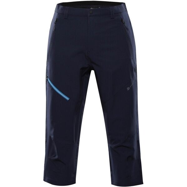 ALPINE PRO WEDER Pánské tříčtvrteční kalhoty, tmavě modrá, velikost