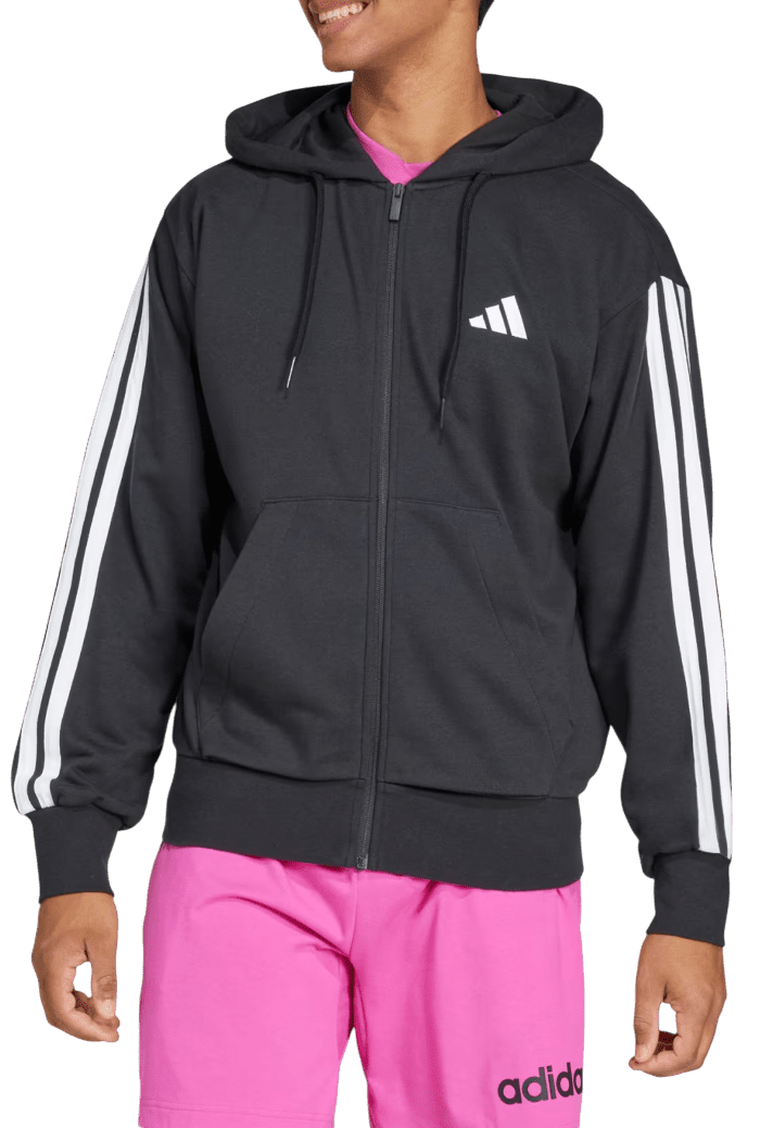 Mikina s kapucí adidas Sportswear Sportswear Essentials 3-Stripes French Terry Full-Zip
