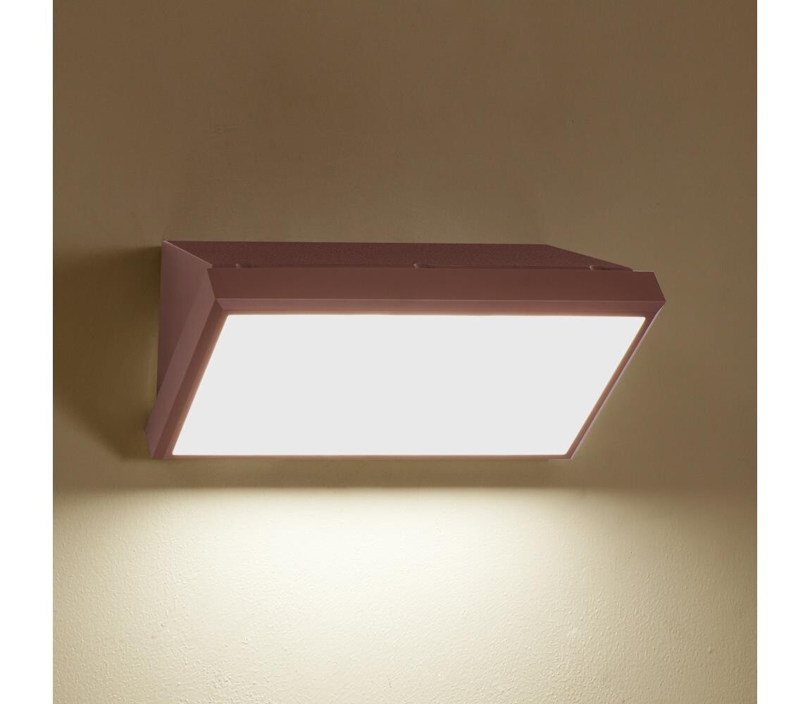 Brilagi - LED Venkovní nástěnné svítidlo TRIANGLE LED/20W/230V hnědá IP65 BRI549