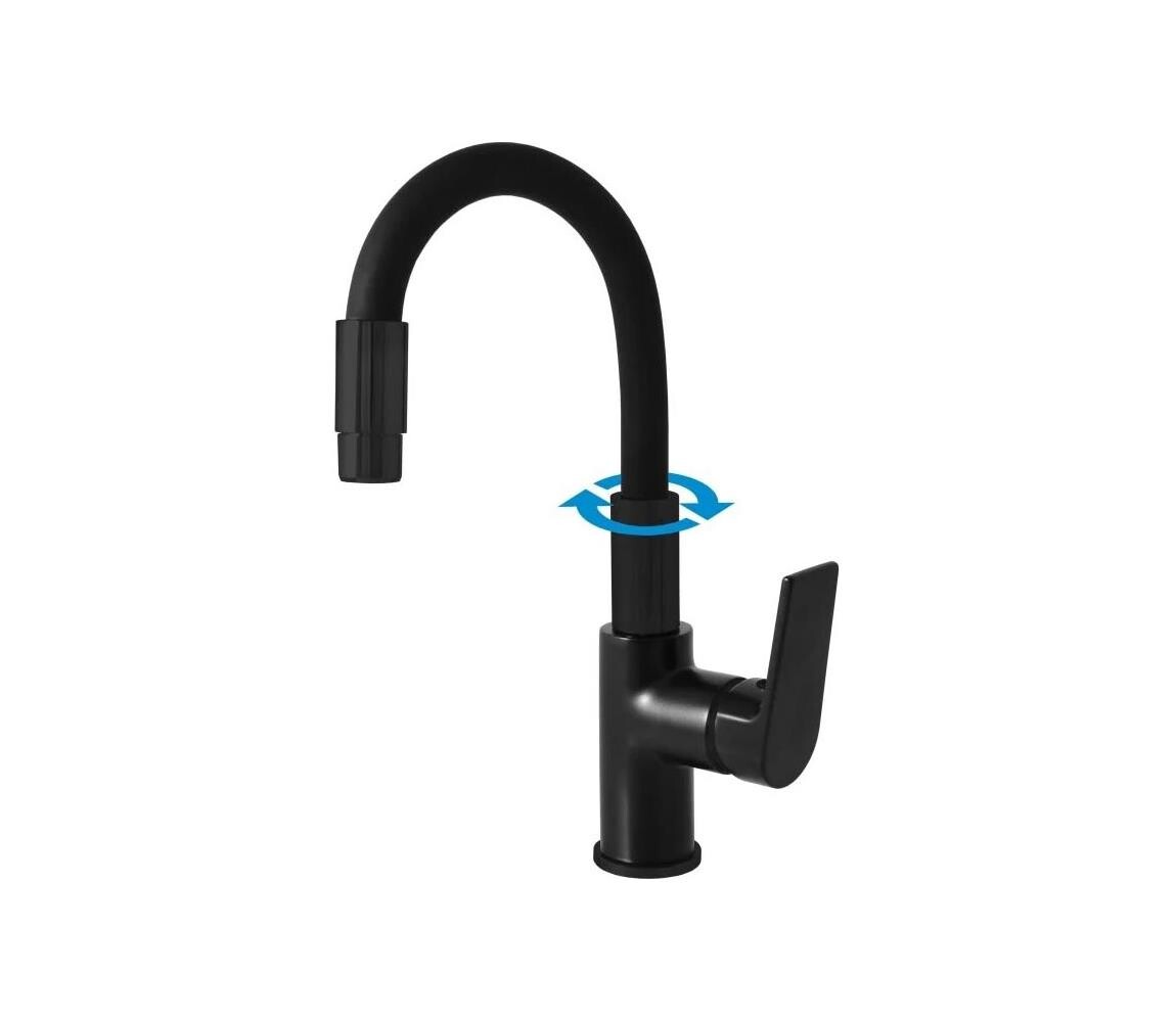 RAV Slezák CO119.0/16 - Dřezová baterie COLORADO 25 cm černá CO119.0/16