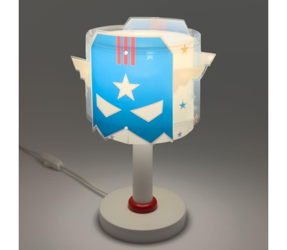 Dalber 61811N - LED Dětská lampička BLUE HERO 1xG4/4W/230V bílá/modrá 61811N