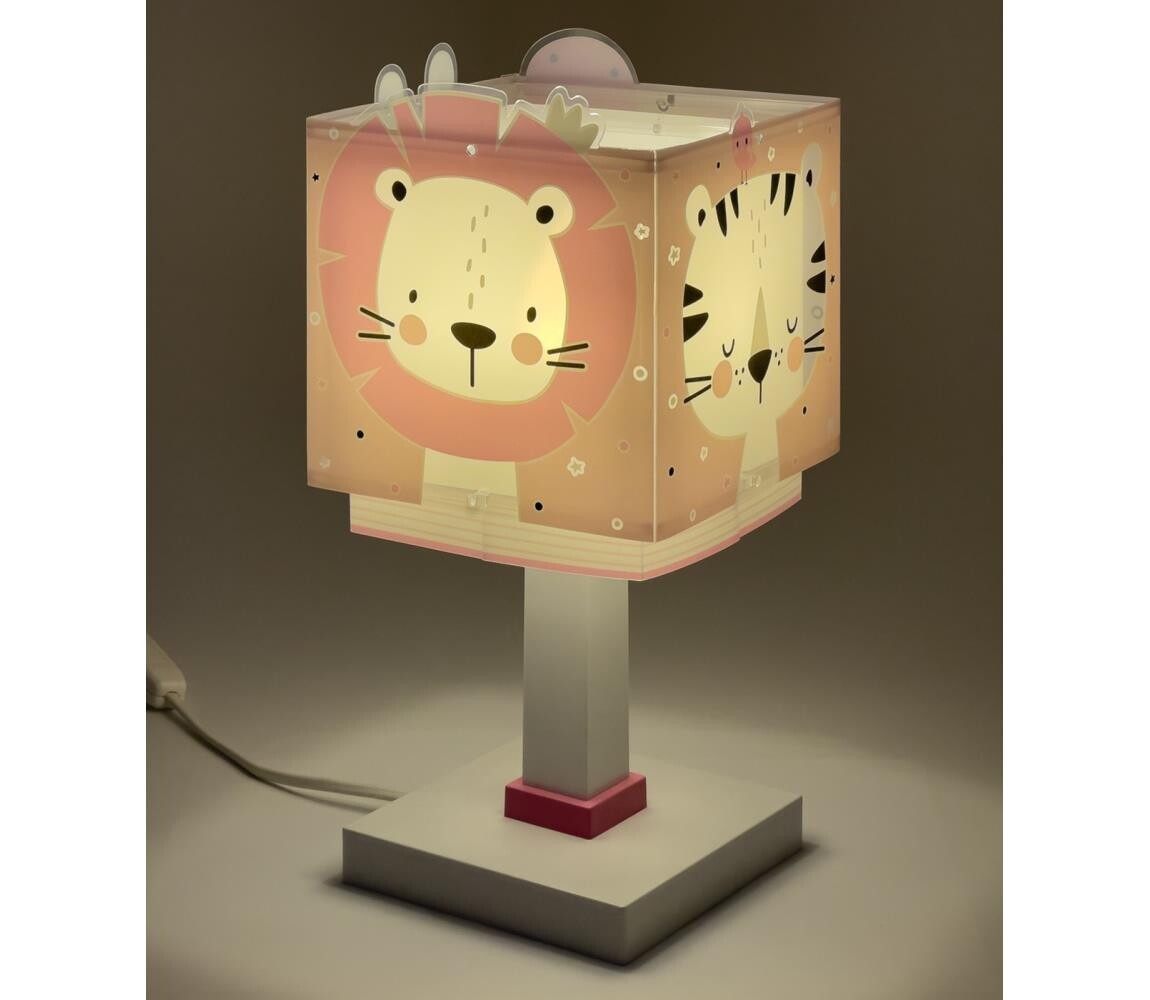 Dalber 63111NS - LED Dětská lampička BABY JUNGLE 1xG4/4W/230V růžová 63111NS