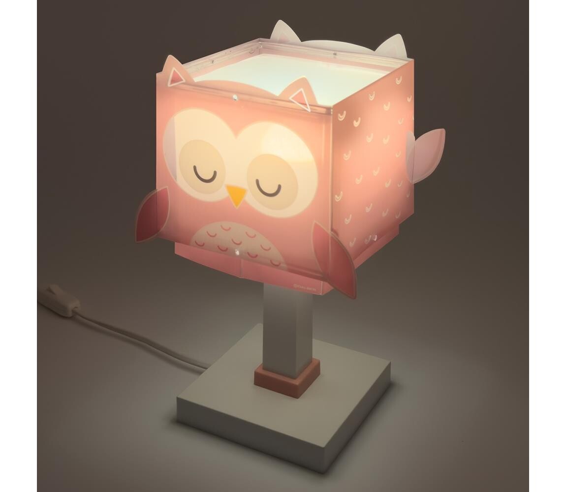 Dalber 64481N - LED Dětská lampička LITTLE OWL 1xG4/4W/230V růžová 64481N